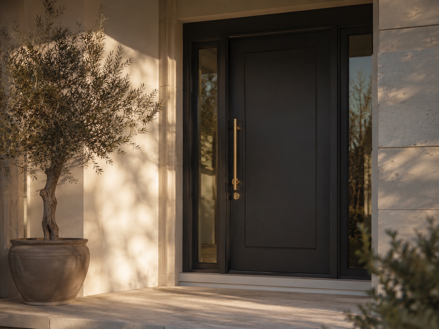 Entry door replacement (steel) — premium renovation