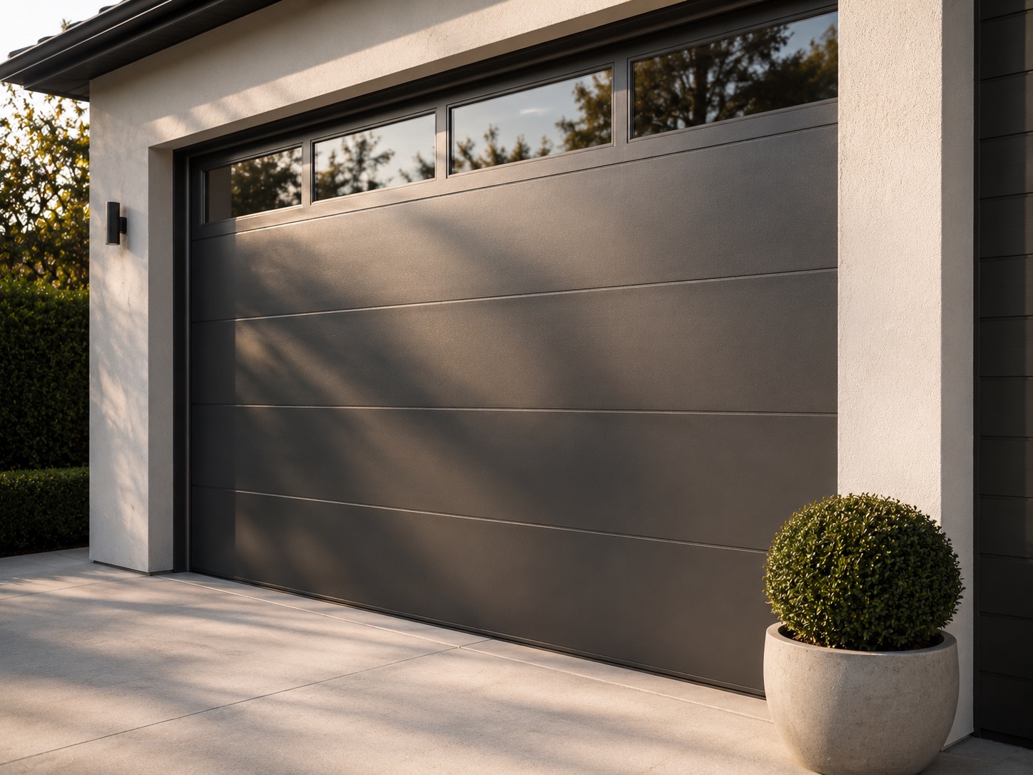 Garage door replacement — premium renovation
