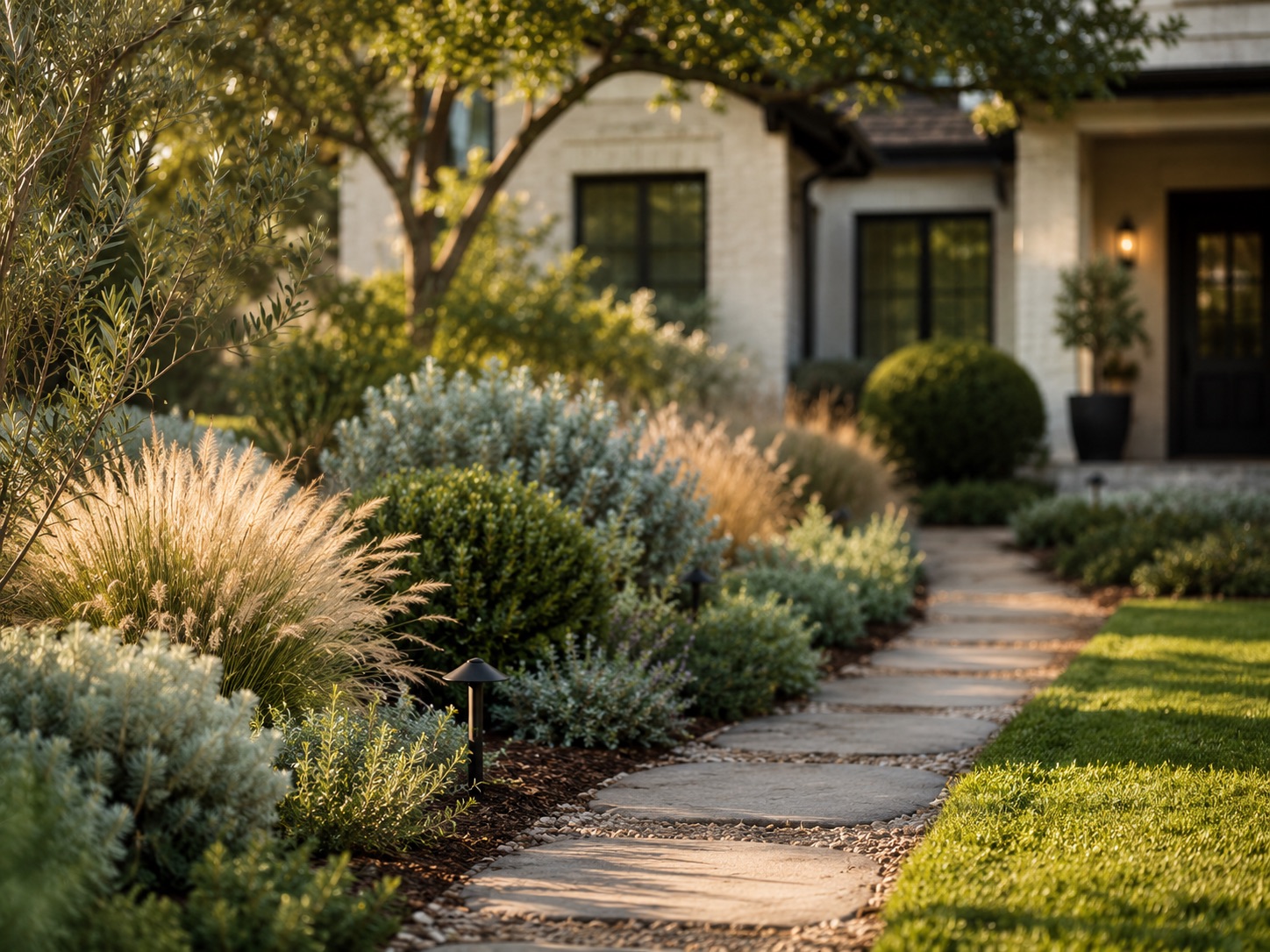 Curb-appeal landscaping — premium renovation