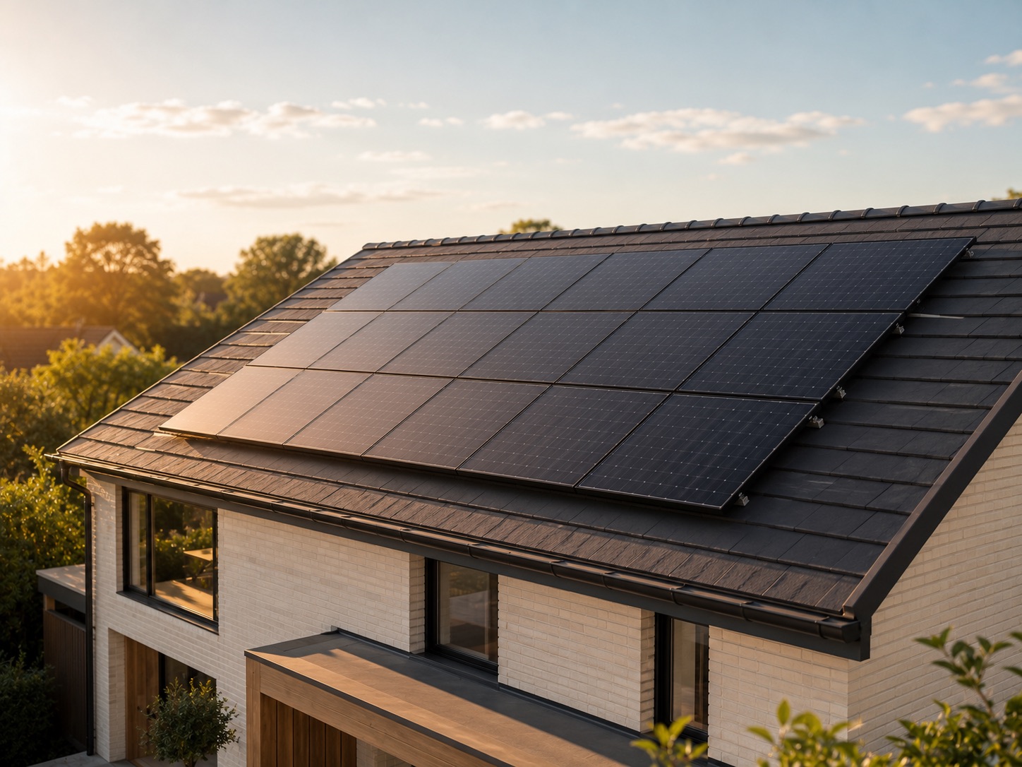 Solar panel installation — premium renovation