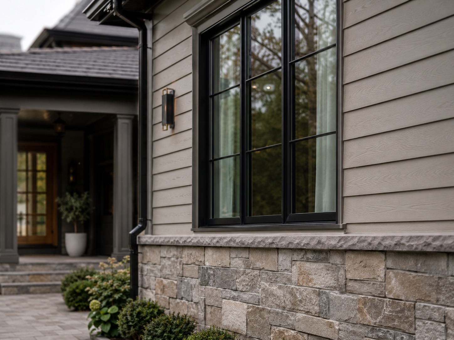 Manufactured stone veneer — premium renovation